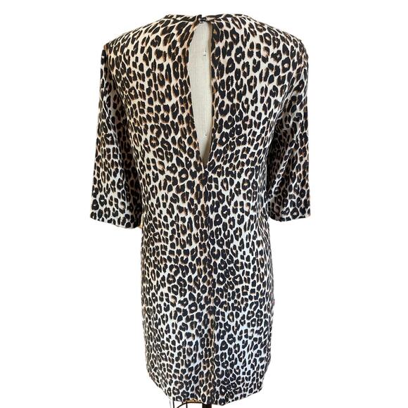 Equipment Aubrey Dress Silk Leopard Cheetah Relaxed Shift Dress Size Small - Picture 4 of 7